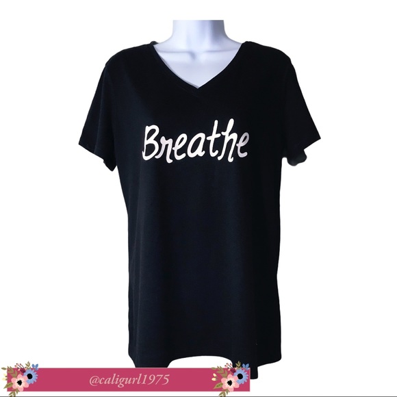 Danskin Now Tops - Danskin Now Semi Fitted Dri More BREATHE Top Large